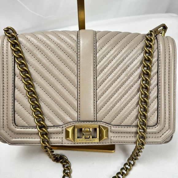 Rebecca Minkoff Handbags - Rebecca Minkoff Purse - Chevron Quilted Love Crossbody Bag